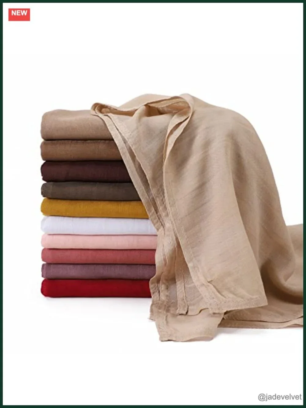 Viscose Hijab Scarf 34x72 Inches Lightweight Shawl Wrap